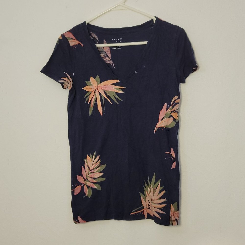 553. A.N.D New Day Short Sleeve Top Blue Sz XS